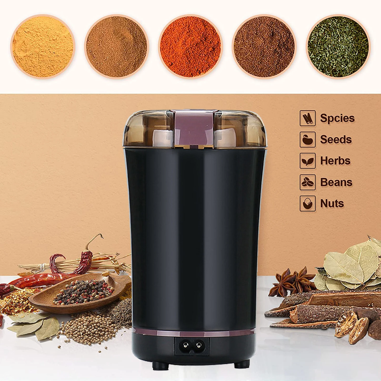 Coffee Grinder Stainless Electric Herbs Spices Nuts Grains Coffee Bean Grinding Machine Multifunctional Coffe Grinder Machine
Coffee Grinder Stainless Electric Herbs Spices Nuts Grains Coffee Bean Grinding Machine Multifunctional Coffe Grinder Machine
