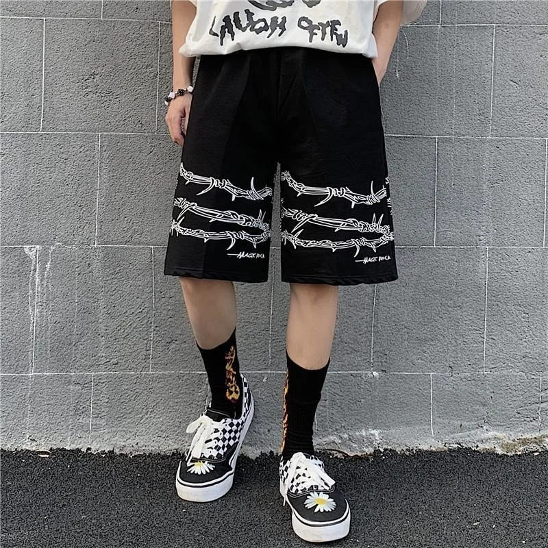 arajuku Streetwear Iron Cain Pattern Joer Sorts Men And Women ip op Skateboard Sorts Summer Elastic Waist Sorts
arajuku Streetwear Iron Cain Pattern Joer Sorts Men And Women ip op Skateboard Sorts Summer Elastic Waist Sorts