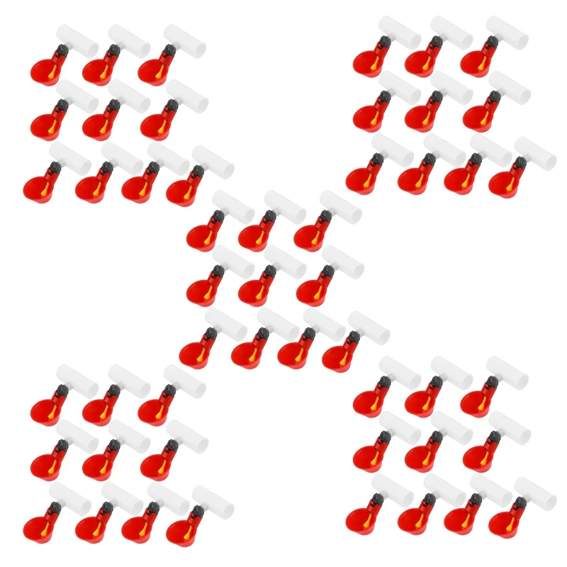 Chicken Drinking Cup 50 Pieces Automatic Drinker Drinker Red Plastic Duck Bird Quail Pigeon Hen Drinker Bowl
Chicken Drinking Cup 50 Pieces Automatic Drinker Drinker Red Plastic Duck Bird Quail Pigeon Hen Drinker Bowl