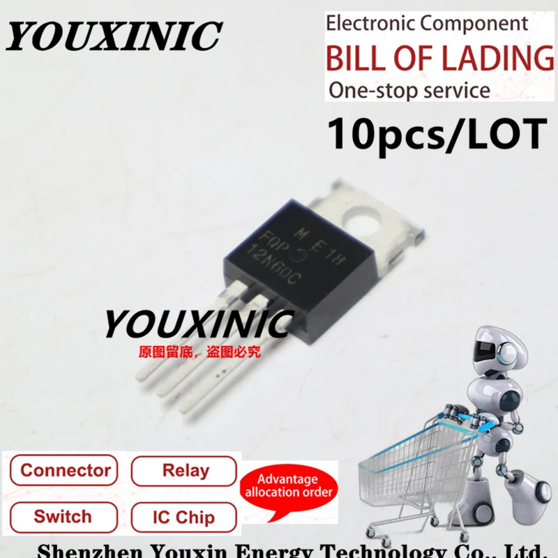 YOUXINIC 100% New Imported Original FQP12N60C 12N60C N-Channel MOS FET 12A 600V
YOUXINIC 100% New Imported Original FQP12N60C 12N60C N-Channel MOS FET 12A 600V