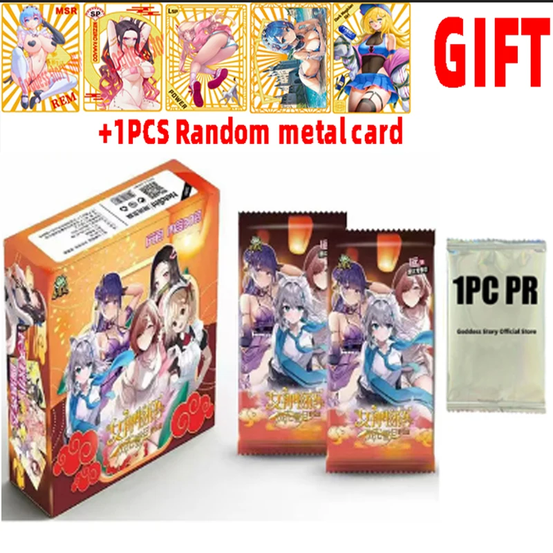 

2022 Newest GoddessS story 1m08Card +Metal Card Swimsuit Bikini Feast Booster Box Doujin Toys And Hobbies Gift
