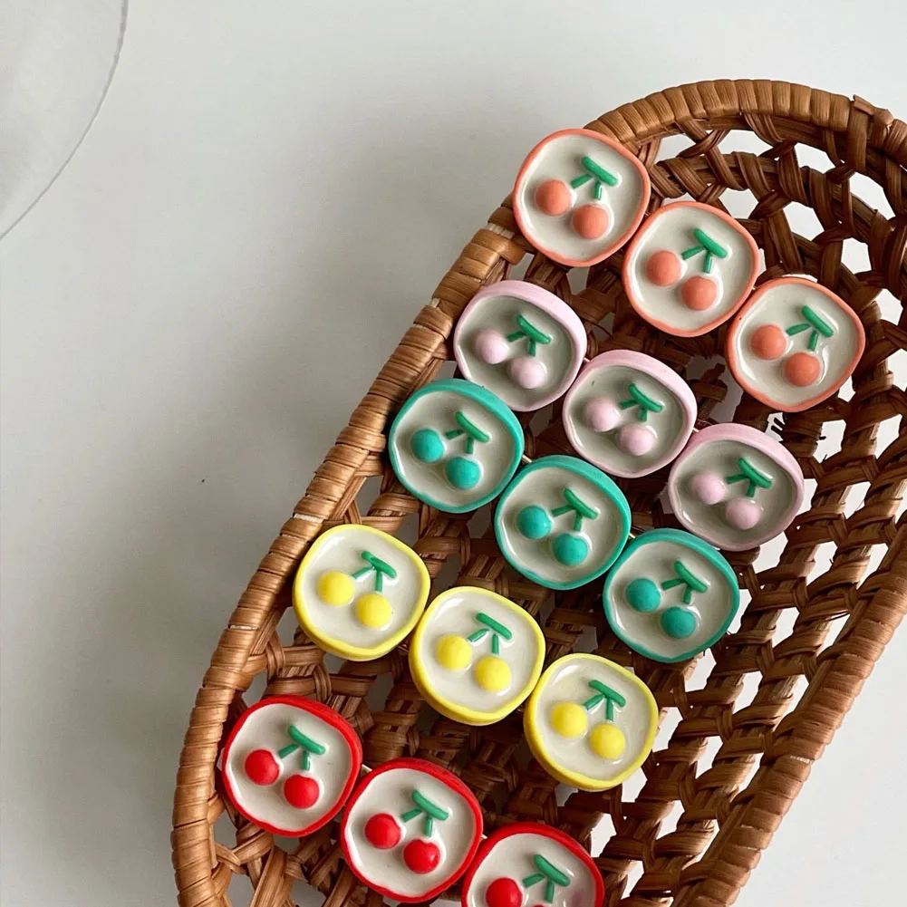 Korean Cute Colorful Acrylic Fruit Peach Cherry Hair Clips for Women Pink Cherry Hairpins Geometric Hair Accessories
Korean Cute Colorful Acrylic Fruit Peach Cherry Hair Clips for Women Pink Cherry Hairpins Geometric Hair Accessories