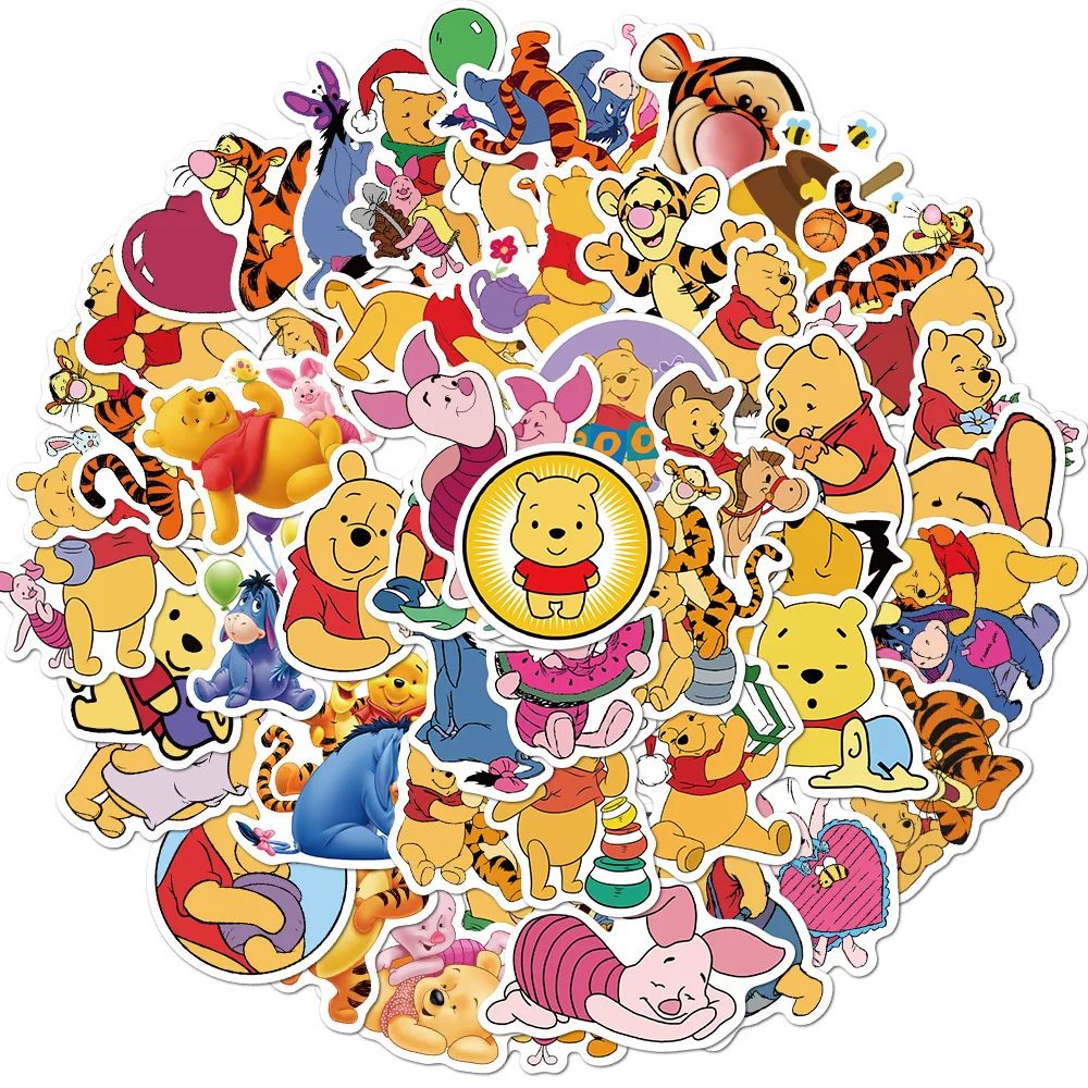 50pcs Disney Kawaii Anime Cartoon Winnie the Pooh Graffiti Stickers Luggage Laptop Helmet Skateboard DIY Kids Sticker Toys
50pcs Disney Kawaii Anime Cartoon Winnie the Pooh Graffiti Stickers Luggage Laptop Helmet Skateboard DIY Kids Sticker Toys