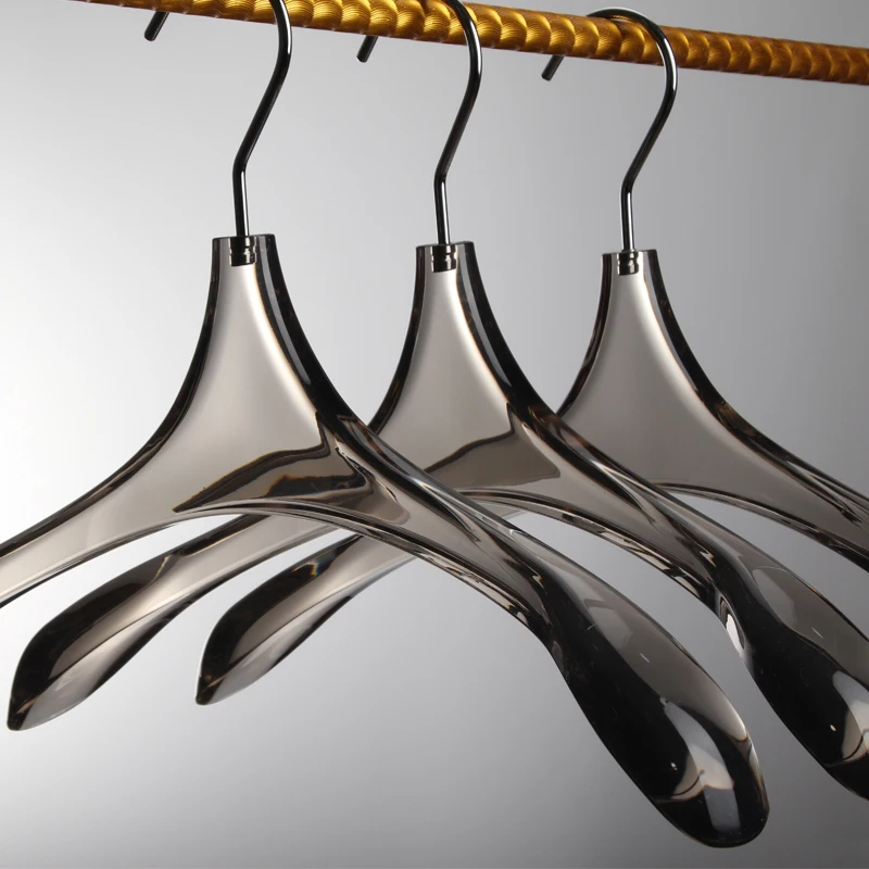 48mm Thicken Wide Shoulder Clothes Colorful Smoky Gray Acrylic Hangers with Custom Logo
48mm Thicken Wide Shoulder Clothes Colorful Smoky Gray Acrylic Hangers with Custom Logo