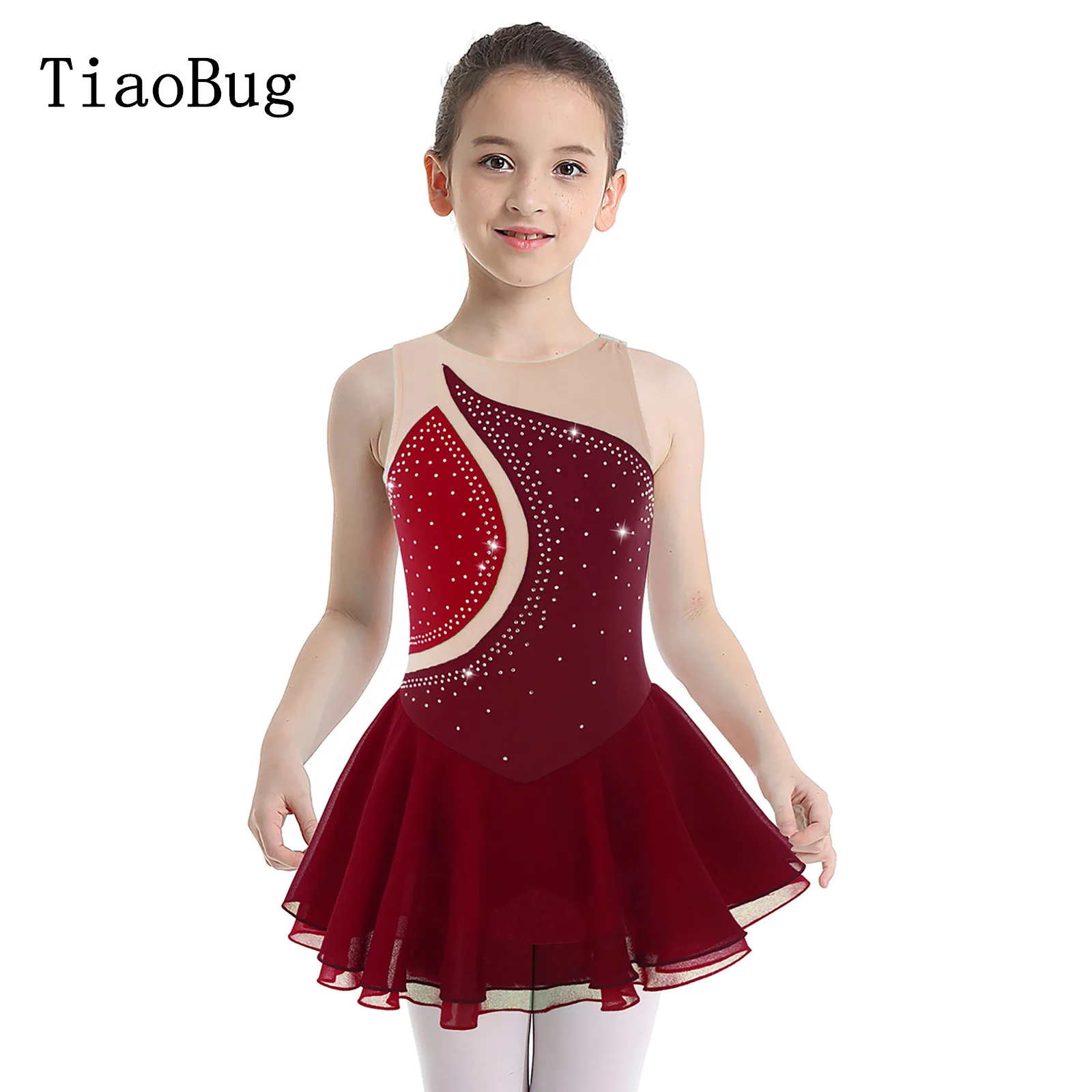 Kids Girls Stylish Clothing Sleeveless Round Neckline Rhinestone Decorated Patchwork Style Dance Dress
Kids Girls Stylish Clothing Sleeveless Round Neckline Rhinestone Decorated Patchwork Style Dance Dress