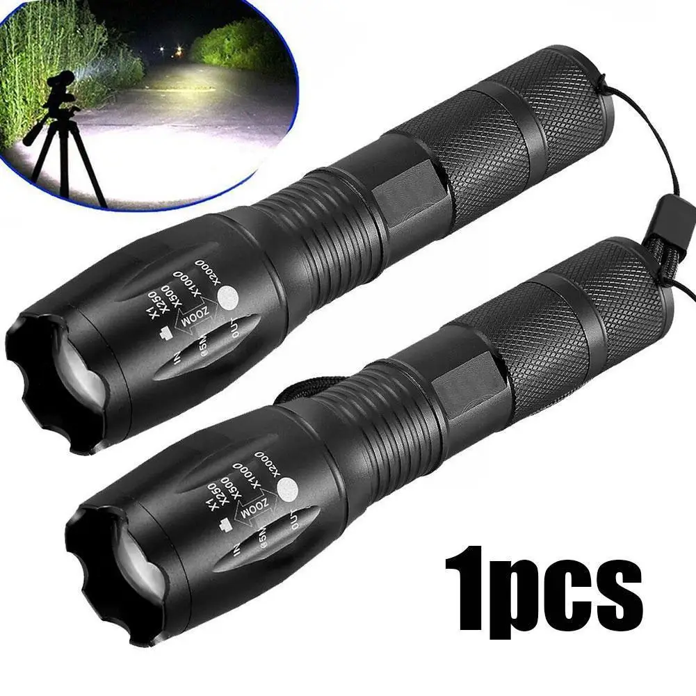 Portable Powerful LED Lamp Flashlight Torch Uses Outdoor Tactics Flash Light Outdoor Tools Camping Camping P0A0
Portable Powerful LED Lamp Flashlight Torch Uses Outdoor Tactics Flash Light Outdoor Tools Camping Camping P0A0