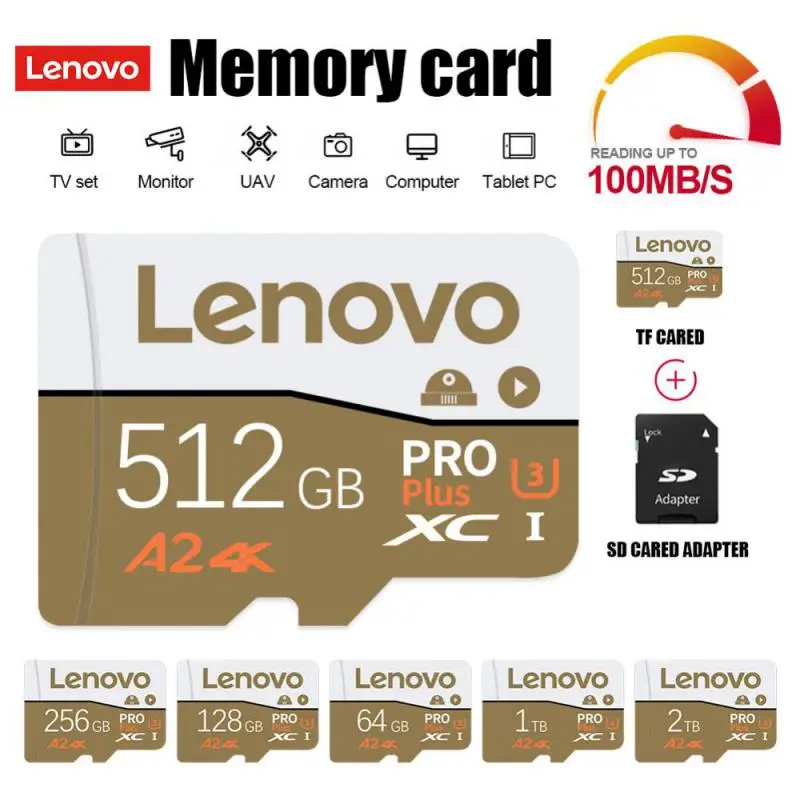 Lenovo 2TB 1TB Micro TF SD Card High Speed 512GB 256GB SD/TF Flash Memory Card 128GB Ultra-fast transfer Mini Memoria For phone
Lenovo 2TB 1TB Micro TF SD Card High Speed 512GB 256GB SD/TF Flash Memory Card 128GB Ultra-fast transfer Mini Memoria For phone