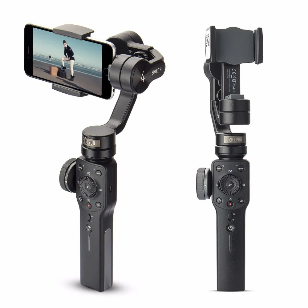 ZHIYUN Smooth 4 3-Axis Gimbal Phone Handheld Stabilizer for Smartphones iPhone XS 11 Samsung live stream/vlog
ZHIYUN Smooth 4 3-Axis Gimbal Phone Handheld Stabilizer for Smartphones iPhone XS 11 Samsung live stream/vlog