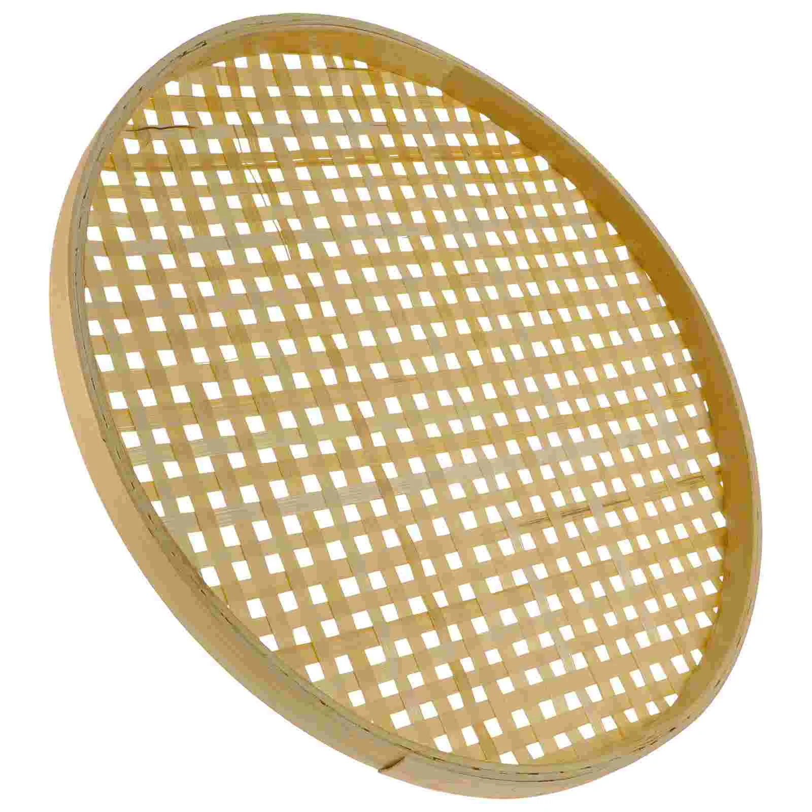 Basket Tray Bamboo Fruit Woven Wicker Baskets Serving Storage Sieve Round Shallow Flat Bread Weaving Snack Vegetable Farmhouse
Basket Tray Bamboo Fruit Woven Wicker Baskets Serving Storage Sieve Round Shallow Flat Bread Weaving Snack Vegetable Farmhouse