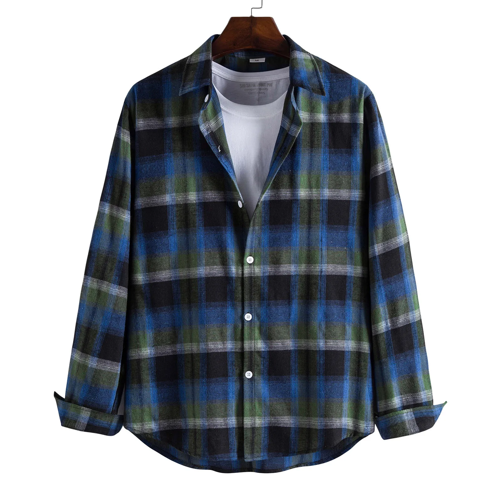 Men Autumn Winter Long Sleeve Turn-Down Collar Casual Fashion Plaid Print Single Breasted Shirts Top Pack of Men Shirts
Men Autumn Winter Long Sleeve Turn-Down Collar Casual Fashion Plaid Print Single Breasted Shirts Top Pack of Men Shirts