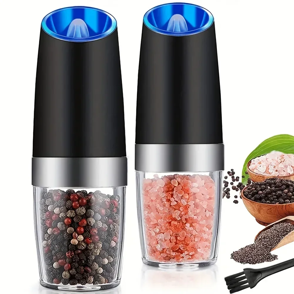 2pcs Stainless Steel Electric Pepper And Salt Grinder Set, Adjustable Coarseness, Battery Powered With LED Light
2pcs Stainless Steel Electric Pepper And Salt Grinder Set, Adjustable Coarseness, Battery Powered With LED Light