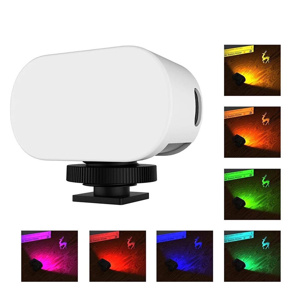 Mini RGB Video Light with Silicone Diffuser Cold Shoe Mount for Camera for Live Broadcast Selfie Photography Fill Light
Mini RGB Video Light with Silicone Diffuser Cold Shoe Mount for Camera for Live Broadcast Selfie Photography Fill Light