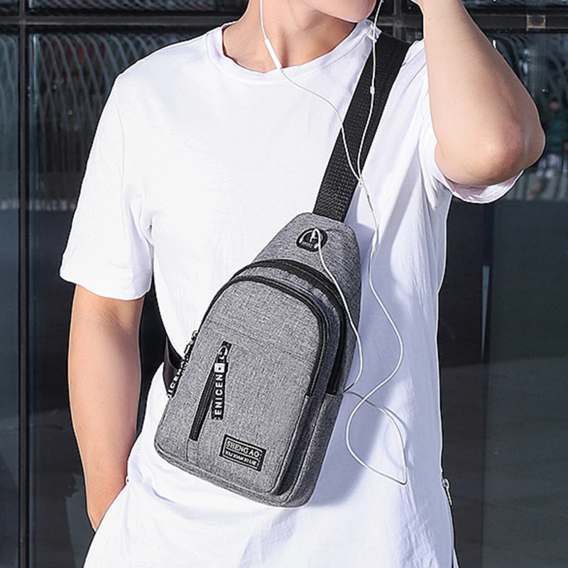Men Shoulder Bag USB Charging Earphones Cable Hole Crossbody Bags For Men Anti Theft Sports Chest Bag Short Trip Messengers Bags
Men Shoulder Bag USB Charging Earphones Cable Hole Crossbody Bags For Men Anti Theft Sports Chest Bag Short Trip Messengers Bags