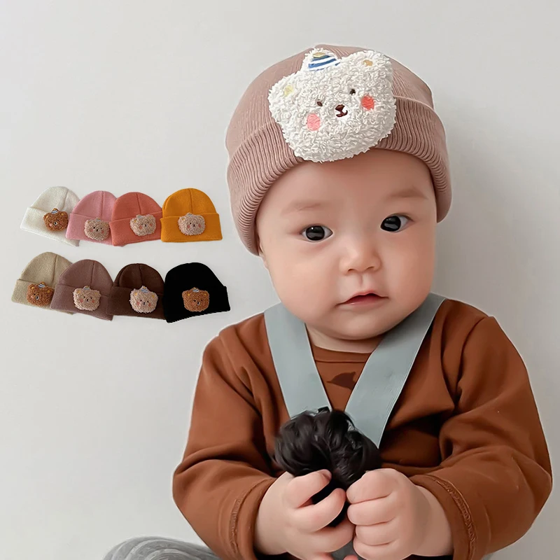 Cute Cartoon Bear Beanie Cap for Baby Winter Warm Infant Knitted Hat Korean Solid Color Kawaii Toddler Crochet Hats Bonnet
Cute Cartoon Bear Beanie Cap for Baby Winter Warm Infant Knitted Hat Korean Solid Color Kawaii Toddler Crochet Hats Bonnet
