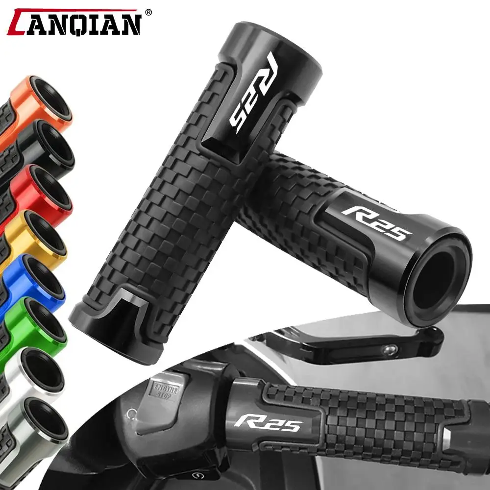 7/8" 22mm Motorcycle Accessories Aluminum Rubber Handlebar Grips Hand Bar Grip For Yamaha YZFR25 YZF R25 YZF-R25 2015 2016 2017
7/8" 22mm Motorcycle Accessories Aluminum Rubber Handlebar Grips Hand Bar Grip For Yamaha YZFR25 YZF R25 YZF-R25 2015 2016 2017