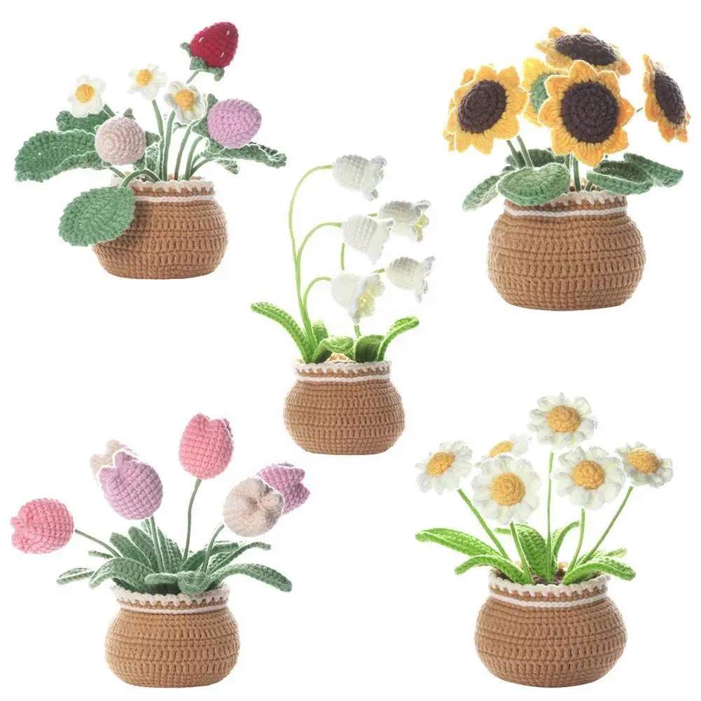 Women Sunflower Daisy Lily Flower Crochet Knitting Thread Material Tulip Crochet Cord Flower Kit Starter Kit Yarn Beginner M9L9
Women Sunflower Daisy Lily Flower Crochet Knitting Thread Material Tulip Crochet Cord Flower Kit Starter Kit Yarn Beginner M9L9