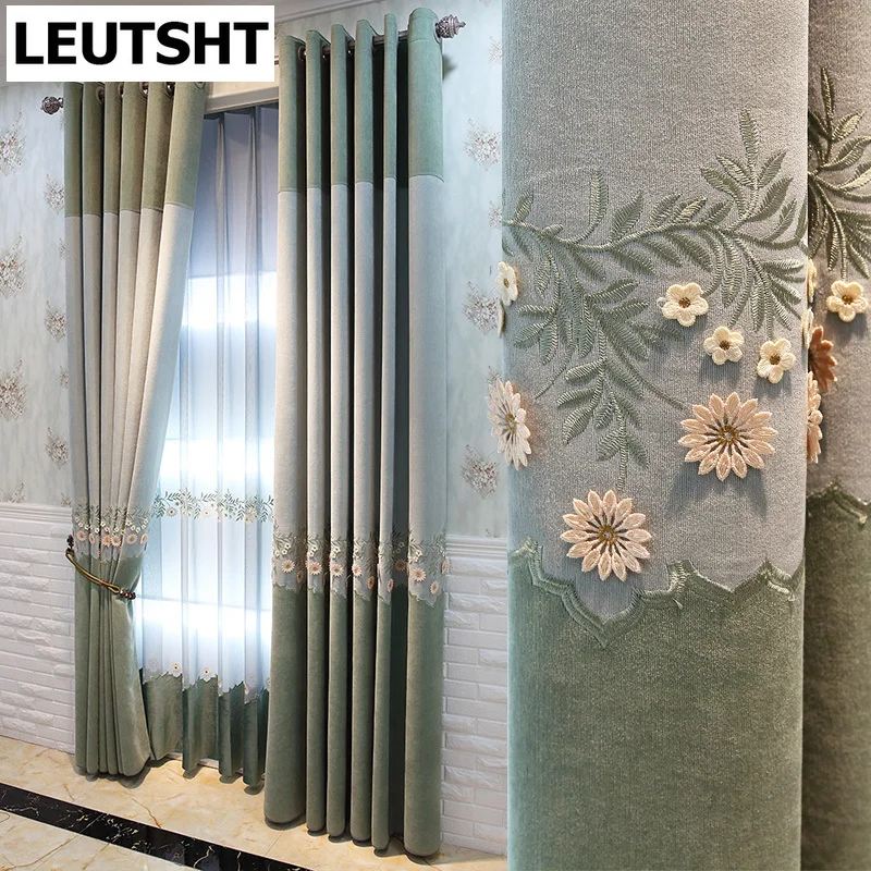 High-grade Curtains for Living dining Room Bedroom Chenille Embossed Embroidered Curtains Stitching Floor-to-ceiling Window
High-grade Curtains for Living dining Room Bedroom Chenille Embossed Embroidered Curtains Stitching Floor-to-ceiling Window