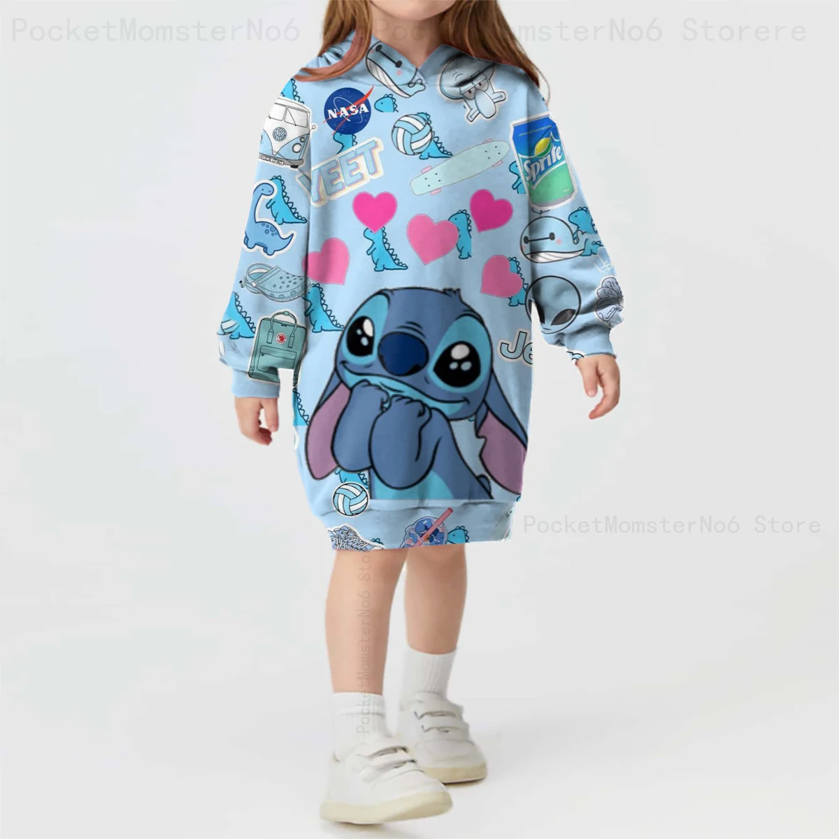 Printed Disney Stitch Stitch Hoodie Girls Dress New Spring Casual Sports Cartoon Street Style Kids Dress Clothing
Printed Disney Stitch Stitch Hoodie Girls Dress New Spring Casual Sports Cartoon Street Style Kids Dress Clothing
