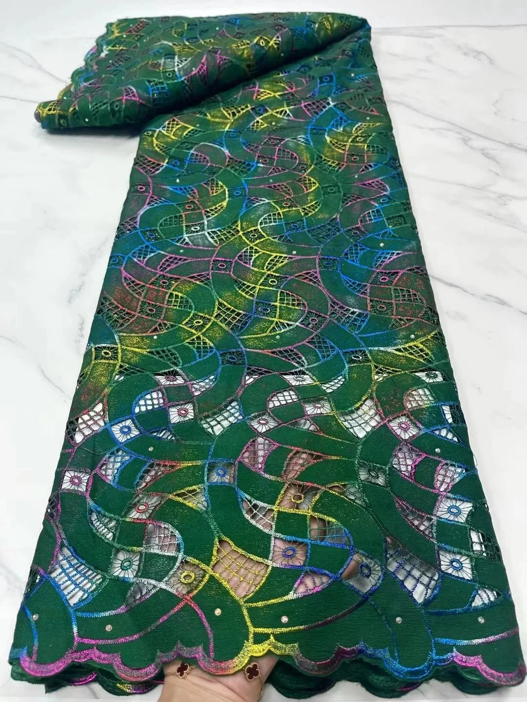 African High Quality Lace Fabric 2022 GREEN French Net Stones Fabric Sewing Embroidered Lace Nigeria Guipuer Fabric 5 Yards
African High Quality Lace Fabric 2022 GREEN French Net Stones Fabric Sewing Embroidered Lace Nigeria Guipuer Fabric 5 Yards