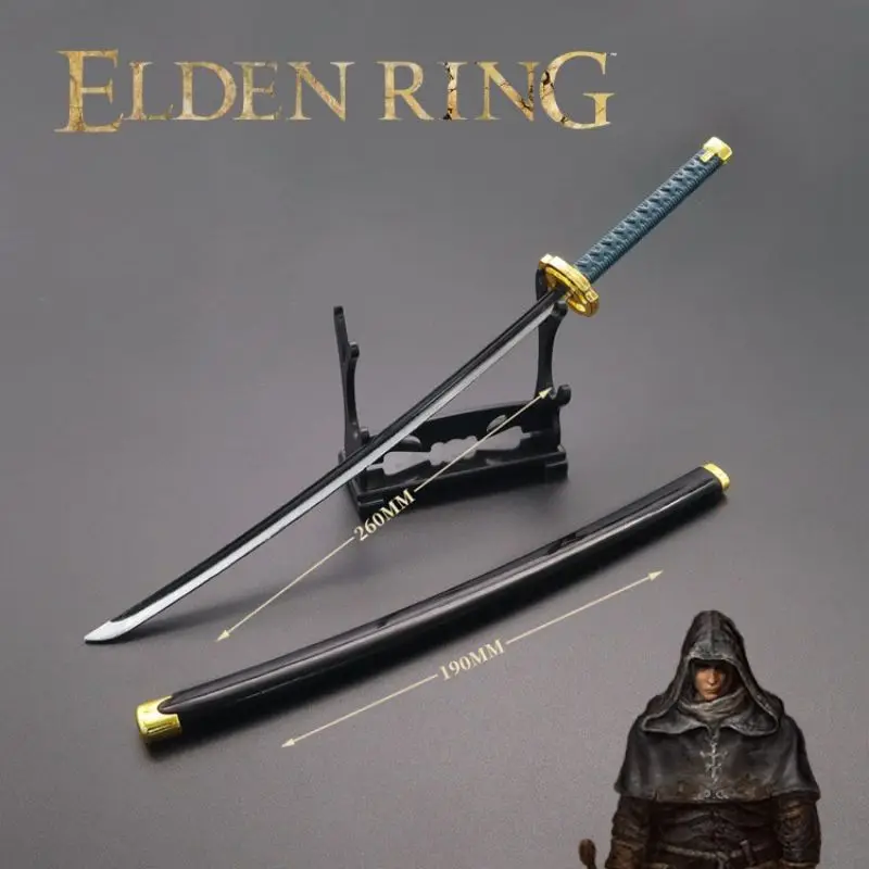 Elden Ring Figures Nagakiba Katana Game Keychain Swords Butterfly Knife Katana Bandit Weapon Model Boy Gifts Toys for Children
Elden Ring Figures Nagakiba Katana Game Keychain Swords Butterfly Knife Katana Bandit Weapon Model Boy Gifts Toys for Children