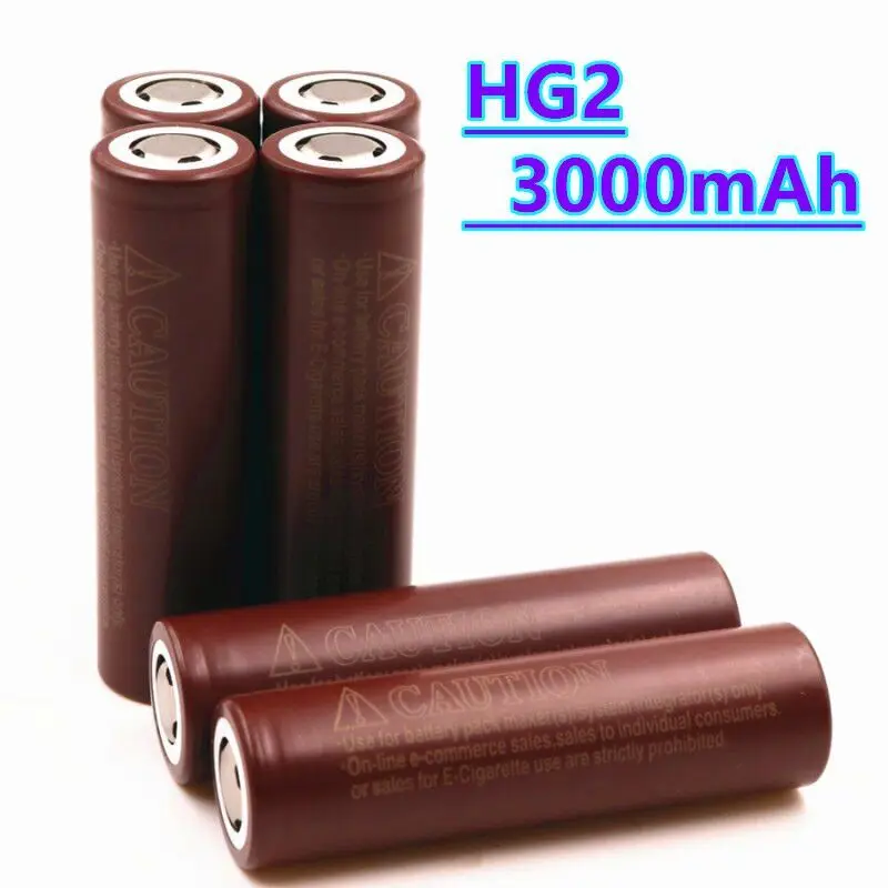3000mAh 3.7V HG2 18650 Battery Lithium Rechargeable Batteries High Discharge 30A Power Cell
3000mAh 3.7V HG2 18650 Battery Lithium Rechargeable Batteries High Discharge 30A Power Cell