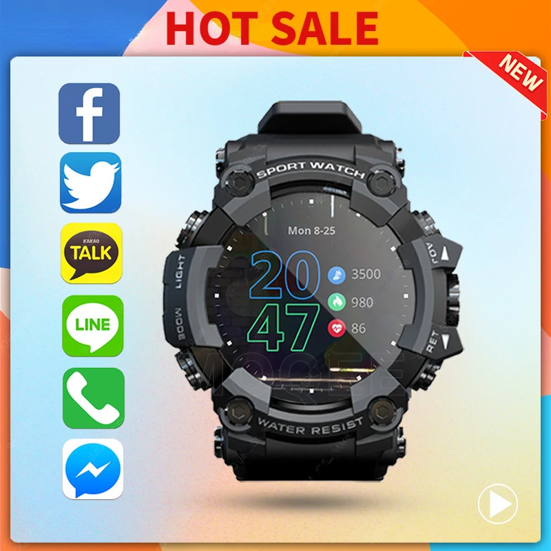 Lokmat Attack Full Touch Screen Smart Watch Men Heart Rate Monitor Blood Pressure Fitness Tracker Outdoor Smartwatch for Android
Lokmat Attack Full Touch Screen Smart Watch Men Heart Rate Monitor Blood Pressure Fitness Tracker Outdoor Smartwatch for Android