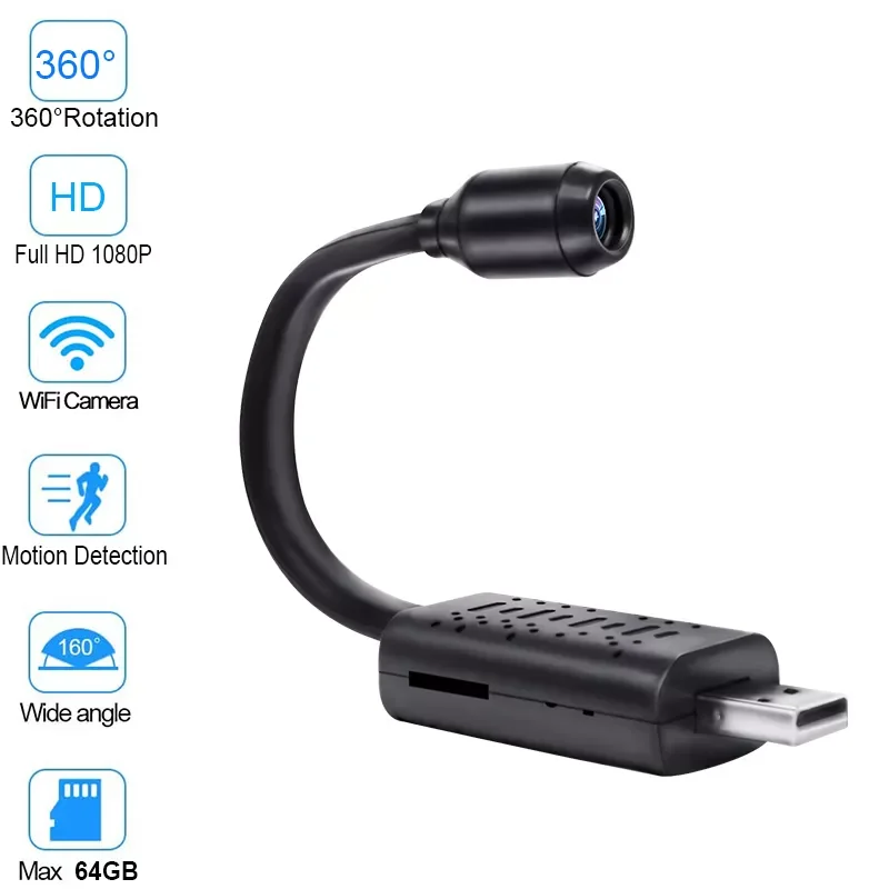 Mini USB IP Camera WiFi Camera HD 1080p Night Version Micro Voice Recorder Video Surveillance Remote monitoring DV Camera
Mini USB IP Camera WiFi Camera HD 1080p Night Version Micro Voice Recorder Video Surveillance Remote monitoring DV Camera