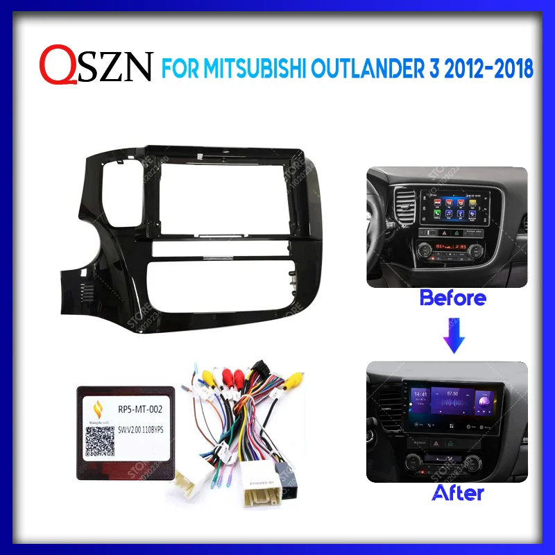QSZN 9INCH Car Frame Fascia For Mitsubishi Outlander 3 2012-2018 Adapter Canbus Box Decoder Cable Radio Dash Head Unit Panel Kit
QSZN 9INCH Car Frame Fascia For Mitsubishi Outlander 3 2012-2018 Adapter Canbus Box Decoder Cable Radio Dash Head Unit Panel Kit