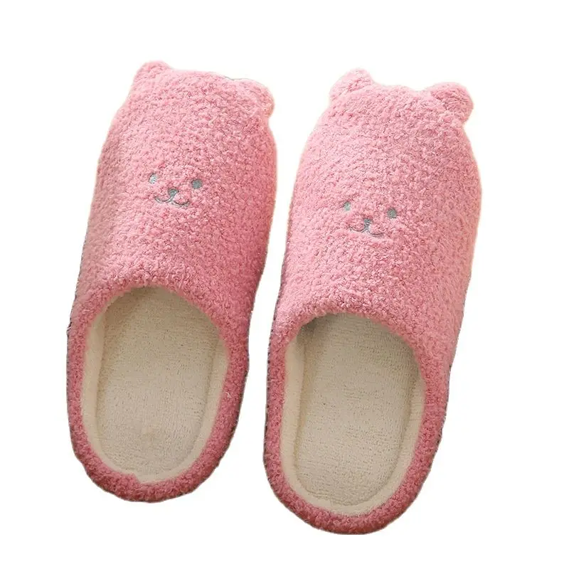 Тапки Cute Bear женские и мужские, мягкая хлопковая домашняя обувь, без застежки, пушистые сланцы, тапочки для пола для пары, Осень-зима
Тапки Cute Bear женские и мужские, мягкая хлопковая домашняя обувь, без застежки, пушистые сланцы, тапочки для пола для пары, Осень-зима