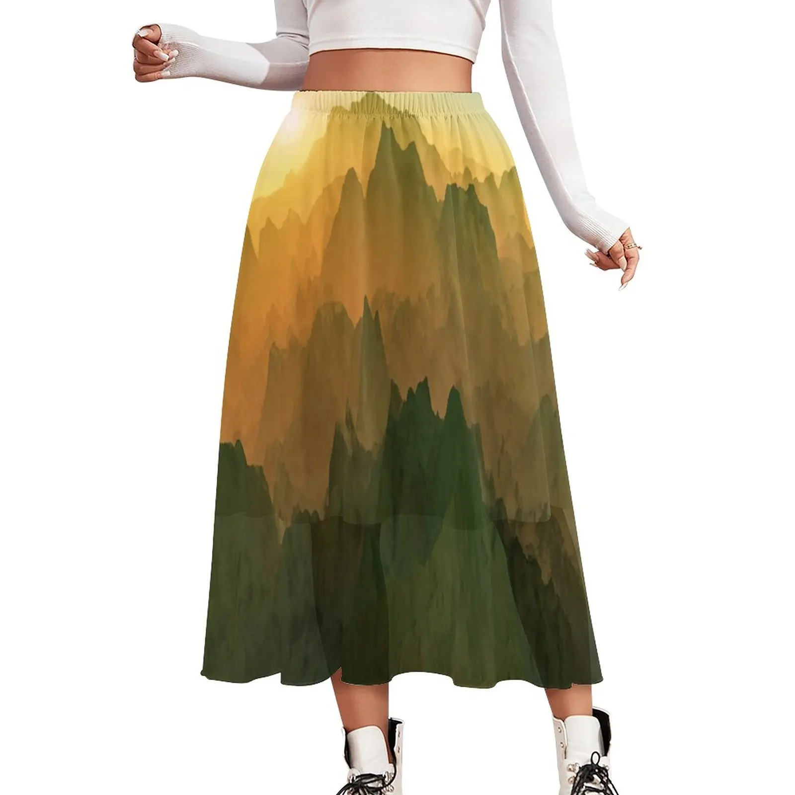 Elegant Mountains Skirt Ladies Sunset Print Elegant Long Skirts Graphic Elastic Waist Street Wear Casual Skirt Big Size
Elegant Mountains Skirt Ladies Sunset Print Elegant Long Skirts Graphic Elastic Waist Street Wear Casual Skirt Big Size