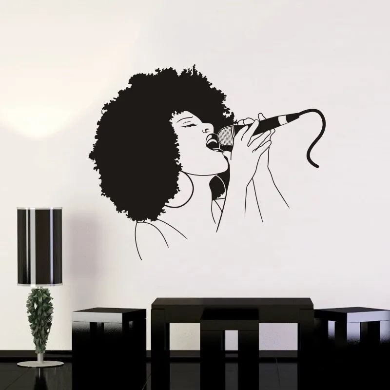 Beautiful Girl Wall Sticker Microphone Rock Vinyl Decal Singer Home Decor Girls Bedroom Decoration Music Sing Art Mural
Beautiful Girl Wall Sticker Microphone Rock Vinyl Decal Singer Home Decor Girls Bedroom Decoration Music Sing Art Mural