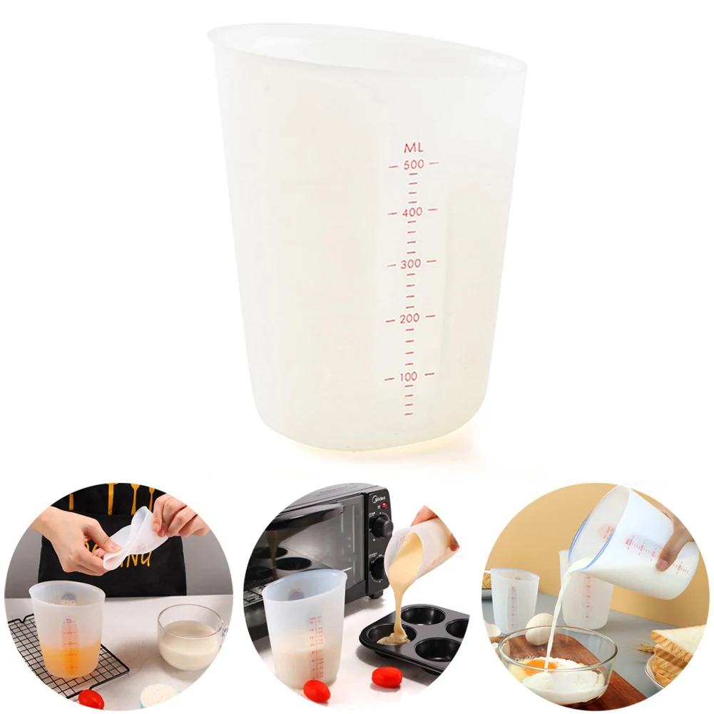 250/500ml Measuring With Scale Cup Silicone Measuring Jug Measuring Tools Scales Mixing Cup Kitchen DIY Cake Baking Tool
250/500ml Measuring With Scale Cup Silicone Measuring Jug Measuring Tools Scales Mixing Cup Kitchen DIY Cake Baking Tool