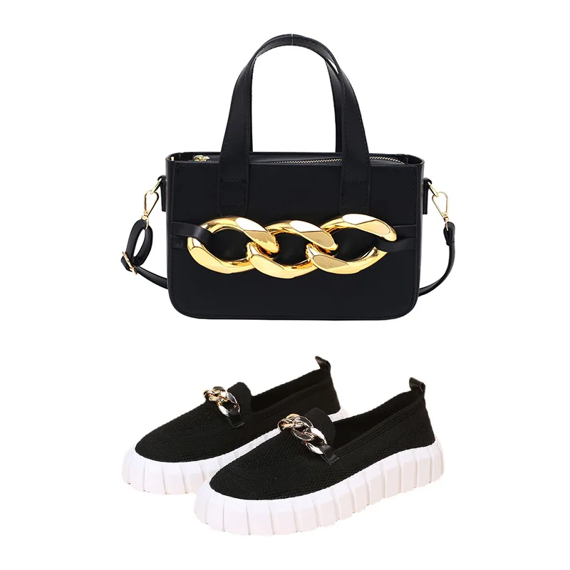 Four Seasons New Flying Woven Solid Color Women's Shoes Metal Chain Shallow Sandals Round Toe Thick Sole Ladies Sneakers Slides
Four Seasons New Flying Woven Solid Color Women's Shoes Metal Chain Shallow Sandals Round Toe Thick Sole Ladies Sneakers Slides