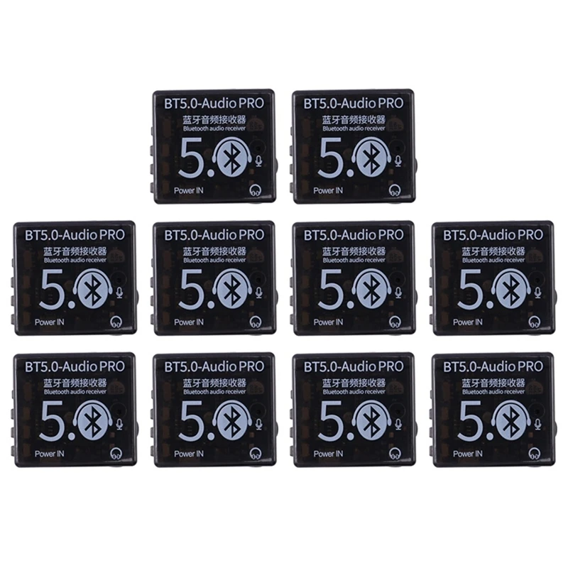 10Pcs Mini Bluetooth 5.0 Decoder Board Audio Receiver BT5.0 Audio PRO MP3 Lossless Player Wireless Stereo Music Receiver
10Pcs Mini Bluetooth 5.0 Decoder Board Audio Receiver BT5.0 Audio PRO MP3 Lossless Player Wireless Stereo Music Receiver