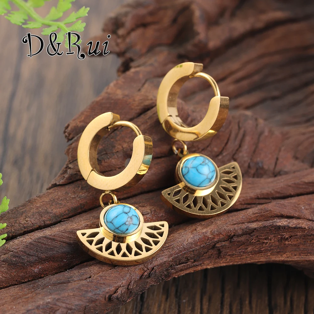 D&Rui Blue Malachite Earring Stainless Steel Earring Gold Color Jewelry Accessories Valentine's Day Trendy Earrings Women Gift
D&Rui Blue Malachite Earring Stainless Steel Earring Gold Color Jewelry Accessories Valentine's Day Trendy Earrings Women Gift