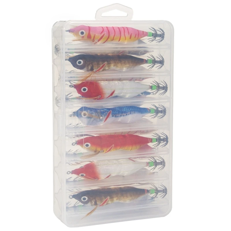 14Pcs Luminous Octopus Bait Artificial Shrimps Squid Hook Jigging Fishing Lures Cuttlefish Bait Wobbler For Sea Fishing
14Pcs Luminous Octopus Bait Artificial Shrimps Squid Hook Jigging Fishing Lures Cuttlefish Bait Wobbler For Sea Fishing