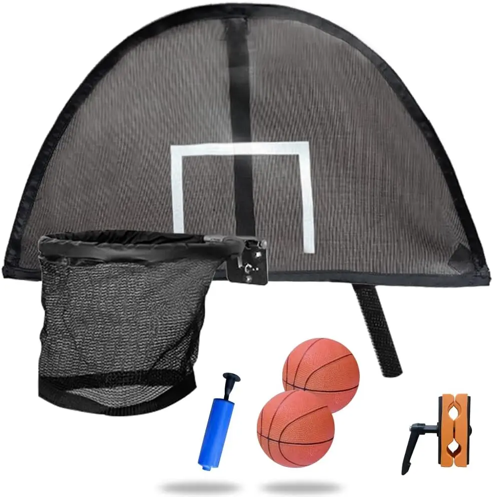JumpTastic Trampoline Basketball Hoop, Lightweight Board with 2 Pcs Mini Basketball and Pump, Easy to Assemble Fit for Curved P
JumpTastic Trampoline Basketball Hoop, Lightweight Board with 2 Pcs Mini Basketball and Pump, Easy to Assemble Fit for Curved P