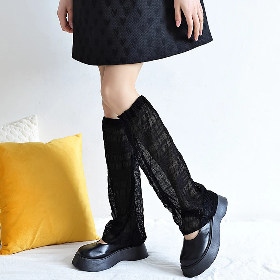 Japanese Harajuku Leg Warmers Punk Female Summer White Lace Hollow Out Tube Leg Cover Slouch Socks Women Calf Socks Gothic
Japanese Harajuku Leg Warmers Punk Female Summer White Lace Hollow Out Tube Leg Cover Slouch Socks Women Calf Socks Gothic
