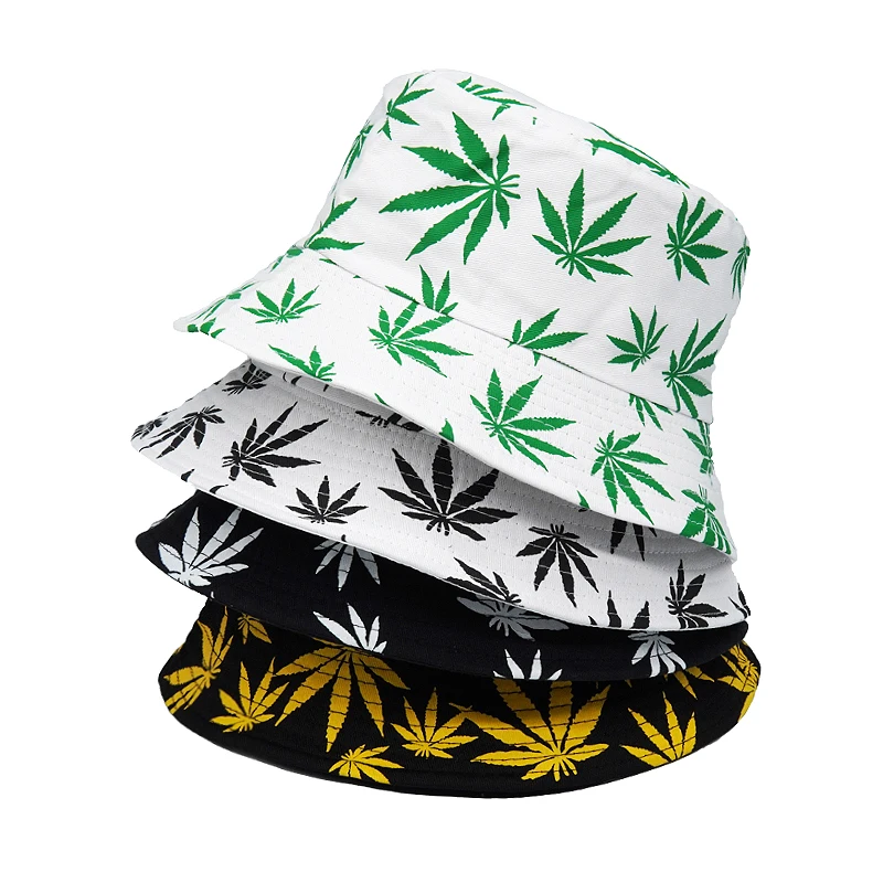 Summer Autumn Sun Weed Print Bucket Hats Women Men Buckets Caps Hat Fisherman Sunscreen Hats For Ladies 2023
Summer Autumn Sun Weed Print Bucket Hats Women Men Buckets Caps Hat Fisherman Sunscreen Hats For Ladies 2023