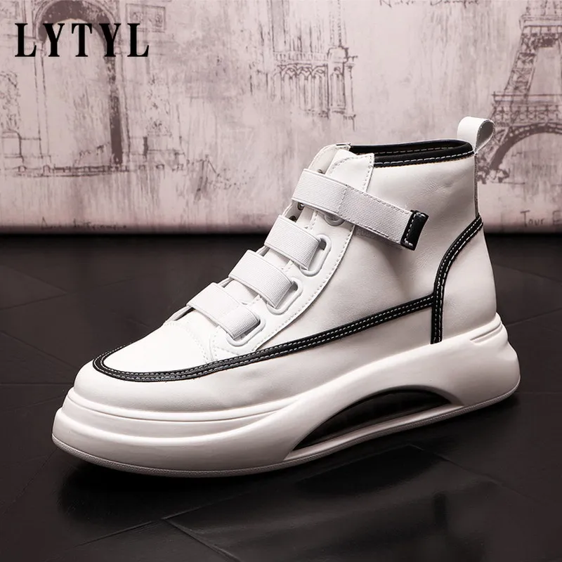 Men Shoes Fashion Mens White Casual Shoes Hip Top Platform Hook Loop Trending Leisure Street Hip Hop Younger Zapatos Male D1-65
Men Shoes Fashion Mens White Casual Shoes Hip Top Platform Hook Loop Trending Leisure Street Hip Hop Younger Zapatos Male D1-65