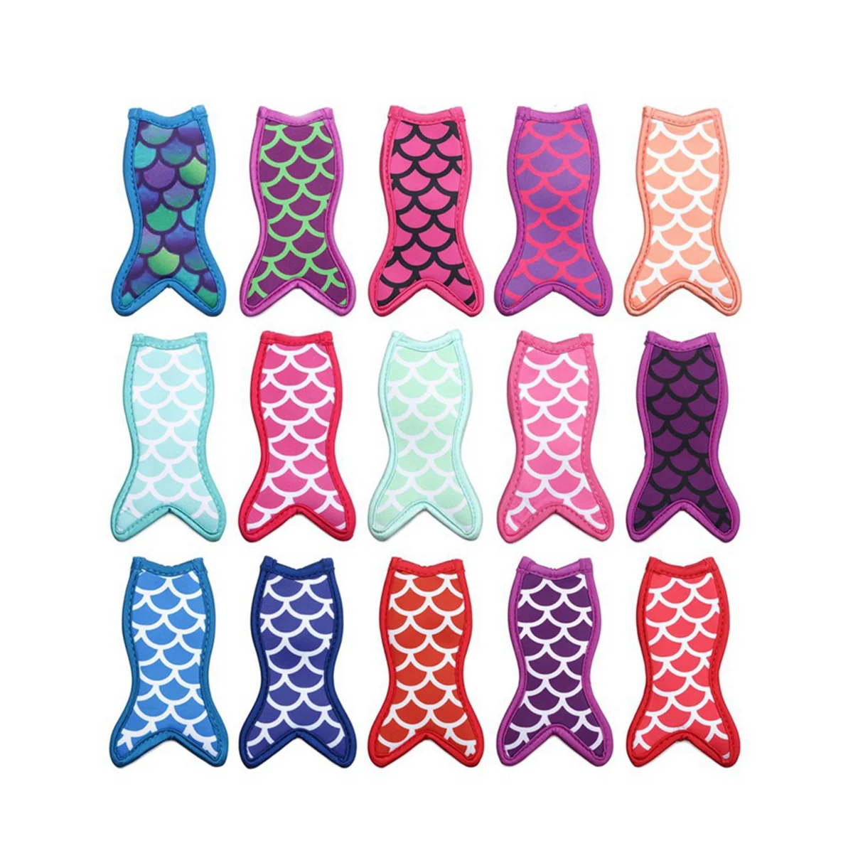 15-Pack Colorful Fishtail Insulated Popsicle Holders Insulated Ice Cream Stick Holders
15-Pack Colorful Fishtail Insulated Popsicle Holders Insulated Ice Cream Stick Holders