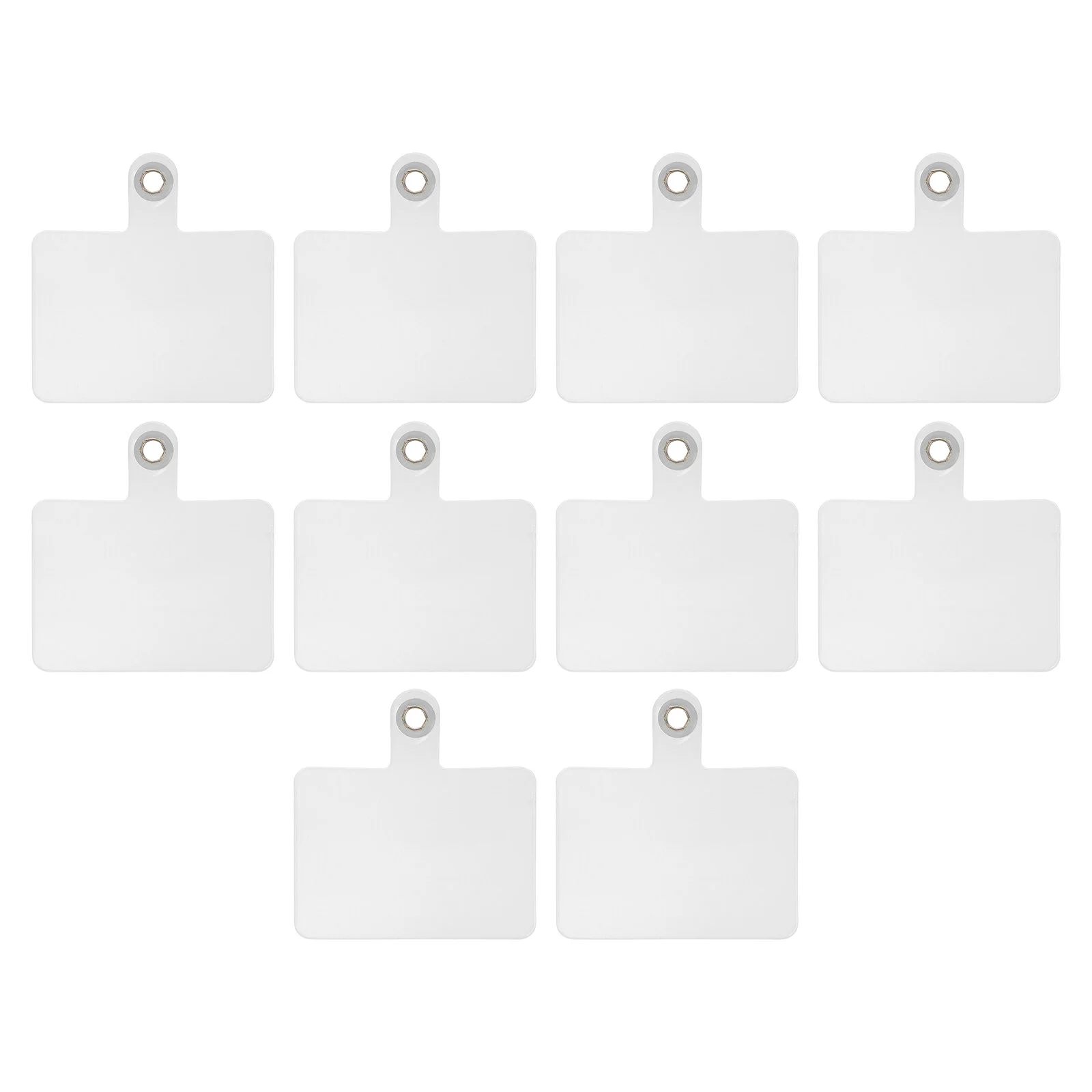 

10 Pcs Card Gasket Smart Phones Hanging Ring Adhesive Case Pad Tether Patches Tabs Pvc Adhesive-free Anchor Miss