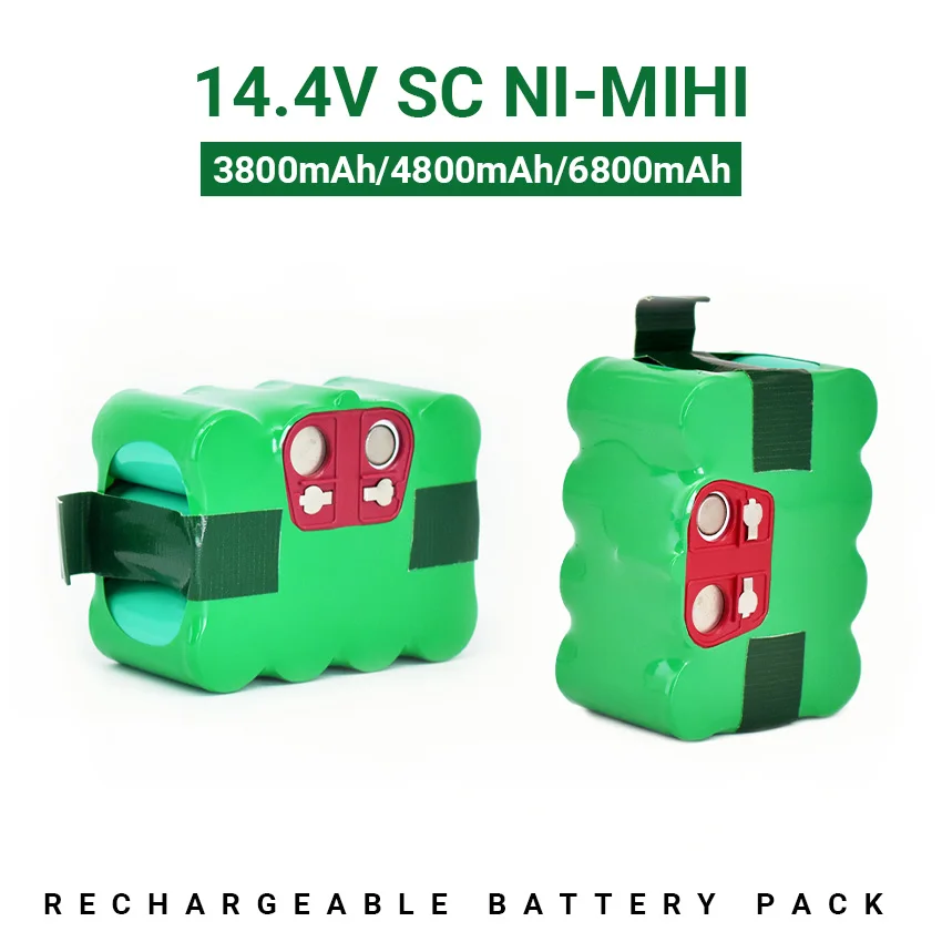 14.4V SC Ni-MH rechargeable battery pack 6800mAh Vacuum Cleaner Sweeping Robot for KV8 XR210 XR510 XR210A XR210B XR510B XR510D
14.4V SC Ni-MH rechargeable battery pack 6800mAh Vacuum Cleaner Sweeping Robot for KV8 XR210 XR510 XR210A XR210B XR510B XR510D