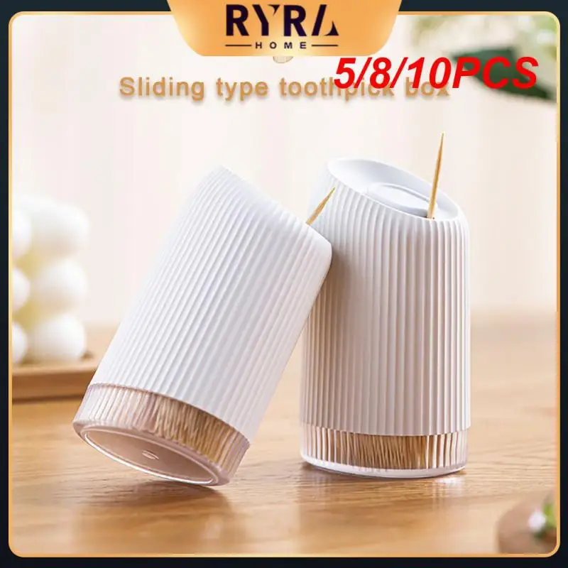 5/8/10PCS Pp Kitchenware Toothpick Bucket Slide Cover Toothpick Holder Convenient Toothpick Jar Holder Kitchen Gadgets Practical
5/8/10PCS Pp Kitchenware Toothpick Bucket Slide Cover Toothpick Holder Convenient Toothpick Jar Holder Kitchen Gadgets Practical