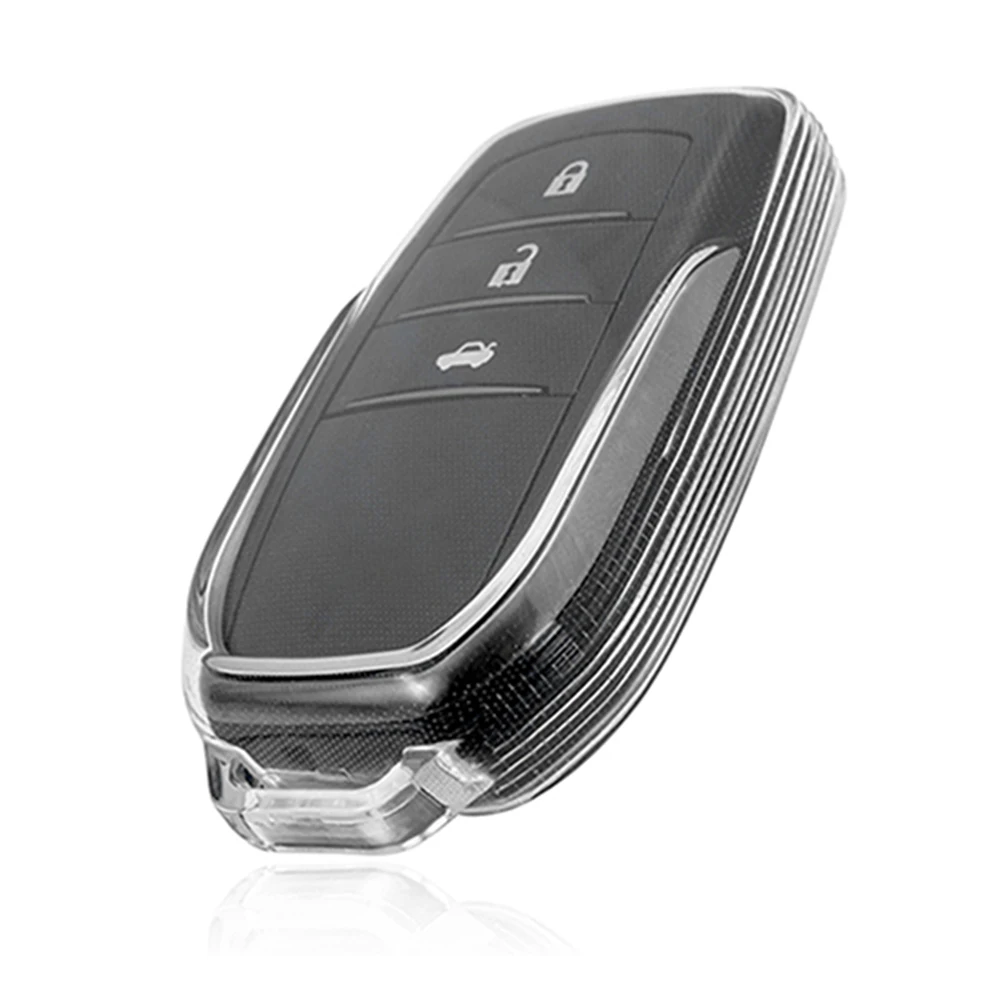 1pc Smart Car Key Fob Cover Case Accessories Clear/black Transparent For Toyota For Corolla For Land Cruiser For Mirai For Hilux
1pc Smart Car Key Fob Cover Case Accessories Clear/black Transparent For Toyota For Corolla For Land Cruiser For Mirai For Hilux