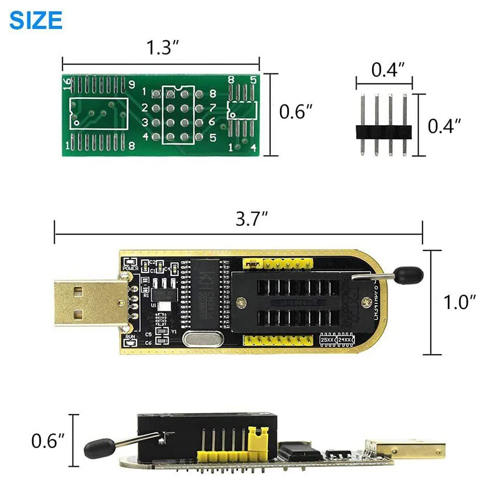 Module USB Programmer Electronic Components 1 Set 24 EEPROM 25 SPI Flash BIOS Burner Chip CH341A Series Writer
Module USB Programmer Electronic Components 1 Set 24 EEPROM 25 SPI Flash BIOS Burner Chip CH341A Series Writer