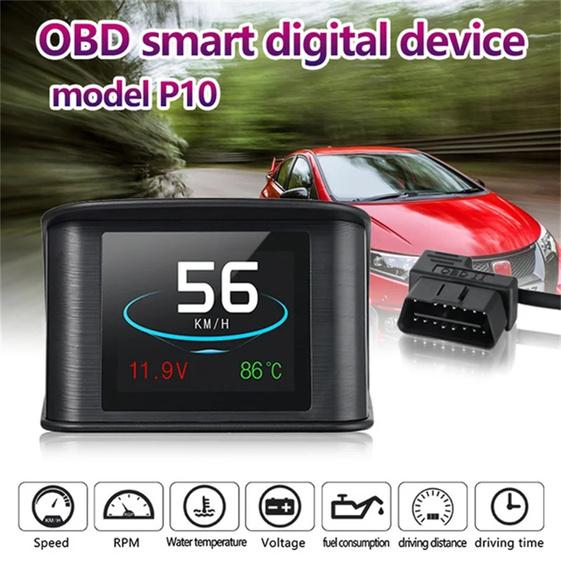 Автомобильный умный цифровой измерительный прибор OBD2 со спидометром и ЖК-дисплеем
Автомобильный умный цифровой измерительный прибор OBD2 со спидометром и ЖК-дисплеем