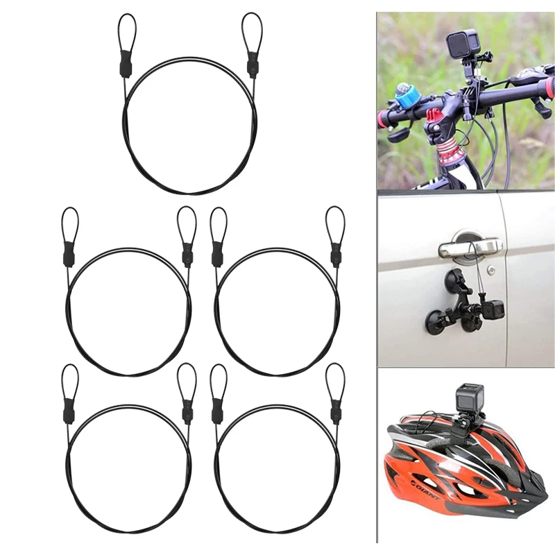 5PCS Material 304 Steel Cable 100CM Length With Looped End For Outdoor Bike Security Gopro Hero10 Camera Wire Safety Rope
5PCS Material 304 Steel Cable 100CM Length With Looped End For Outdoor Bike Security Gopro Hero10 Camera Wire Safety Rope