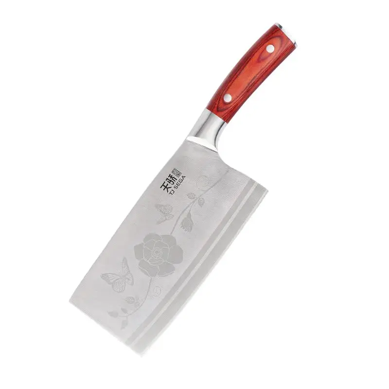 TJ POP Professional Chinese 4CR13 Stainless Steel Cleaver Knife with Pakkawood Handle Kitchen Cleaver Chopper Chef Knives
TJ POP Professional Chinese 4CR13 Stainless Steel Cleaver Knife with Pakkawood Handle Kitchen Cleaver Chopper Chef Knives