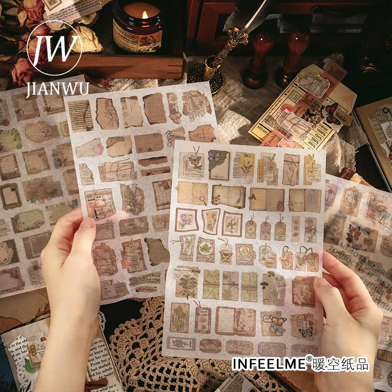 JIANWU 1 Pcs Creative Art Washi Sticker Vintage Journal Material DIY Scrapbooking Bottoming Decoration Phone Stickers Stationery
JIANWU 1 Pcs Creative Art Washi Sticker Vintage Journal Material DIY Scrapbooking Bottoming Decoration Phone Stickers Stationery